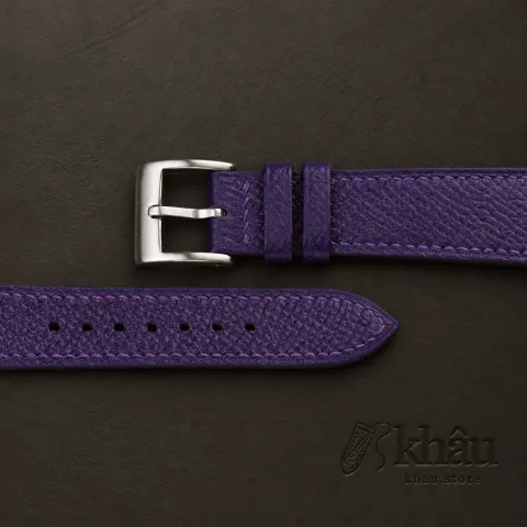 Purple Epsom Leather Watch Strap — additional view