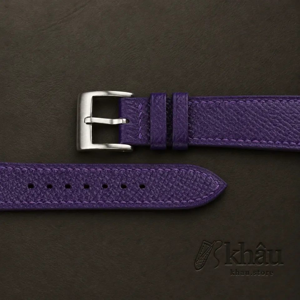 Purple Epsom Leather Watch Strap — additional view
