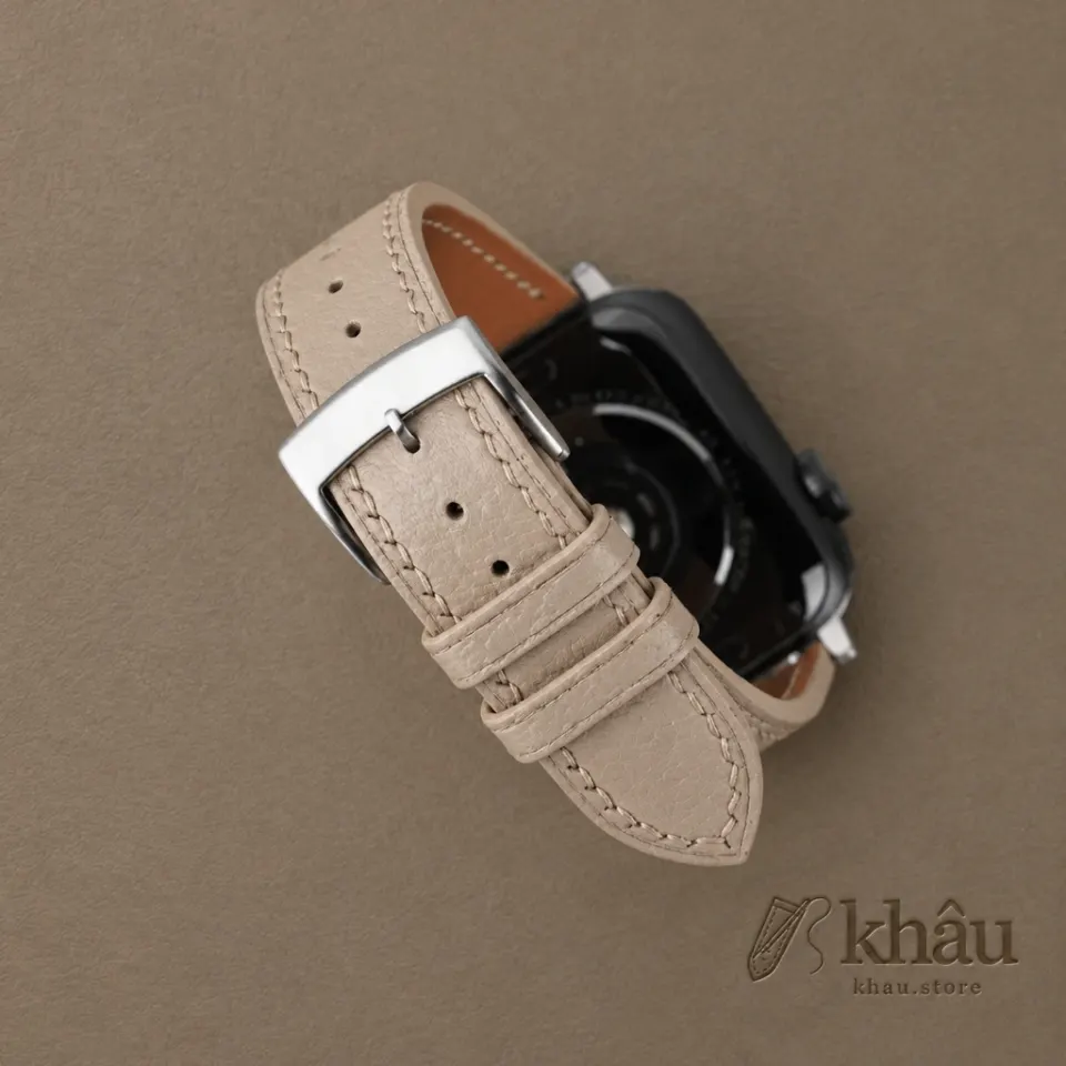 Beige Peccary Leather Apple Watch Band — additional view