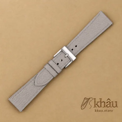 Grey Togo Leather Watch Strap — additional view