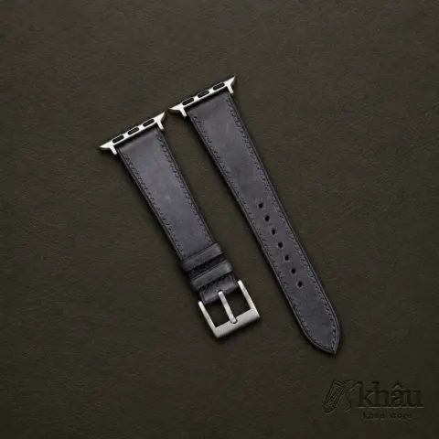Purple Maya Leather Apple Watch Band — front view