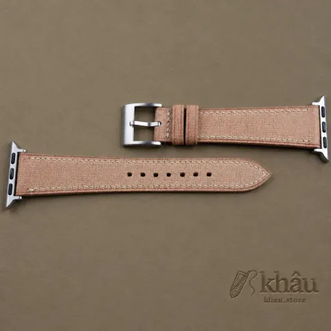Beige Babele Leather Apple Watch Band — additional view