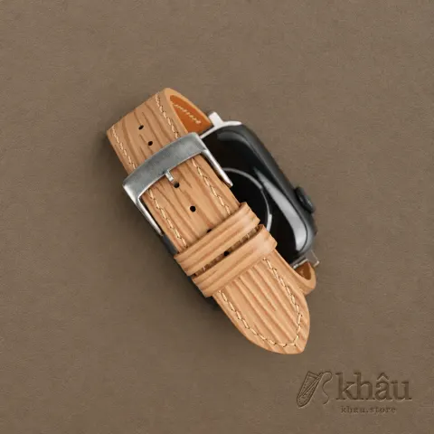 Beige Epi Leather Apple Watch Band — additional view