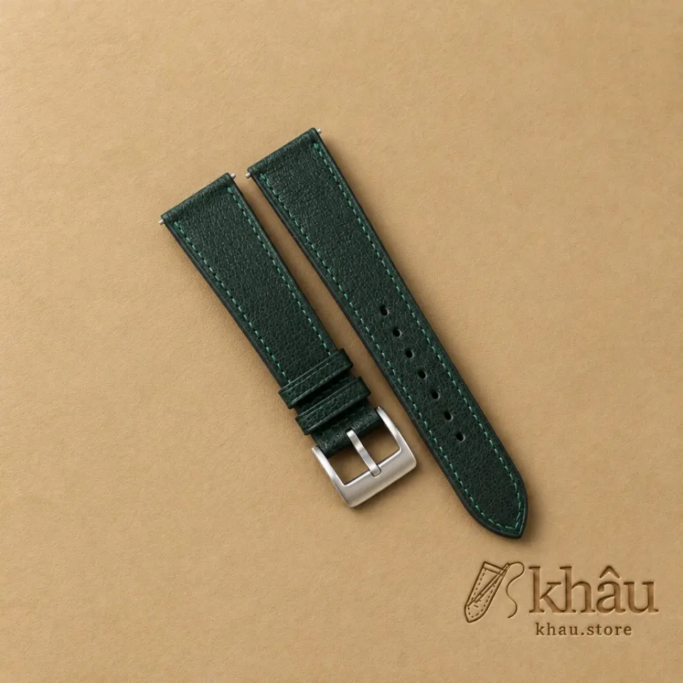 Forest Alran Chevre Leather Watch Strap — front view