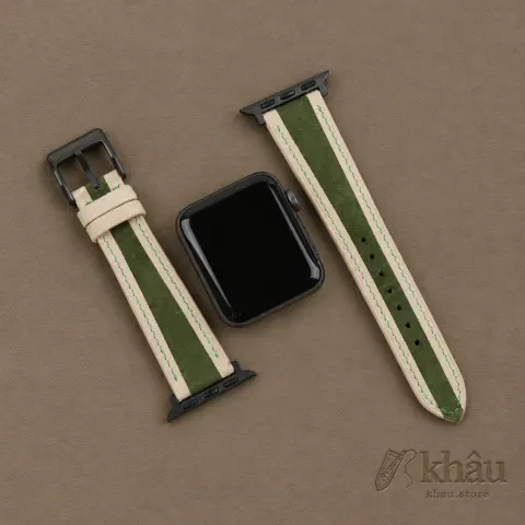 Christmas Gift Ideas Reindeer Suede Apple watch band — additional view
