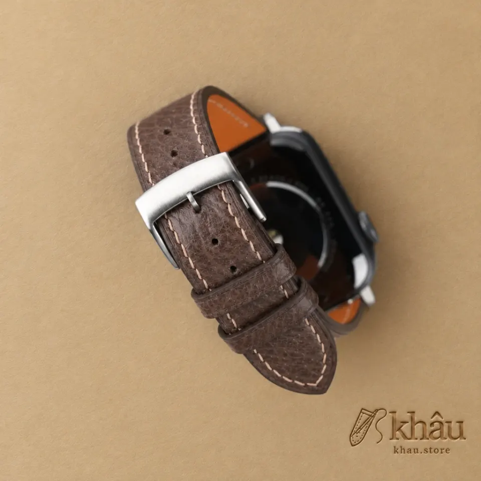 Dark Taupe Peccary Leather Apple Watch Band — additional view