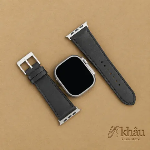 Black Box Calf Leather Apple Watch Ultra Band — additional view