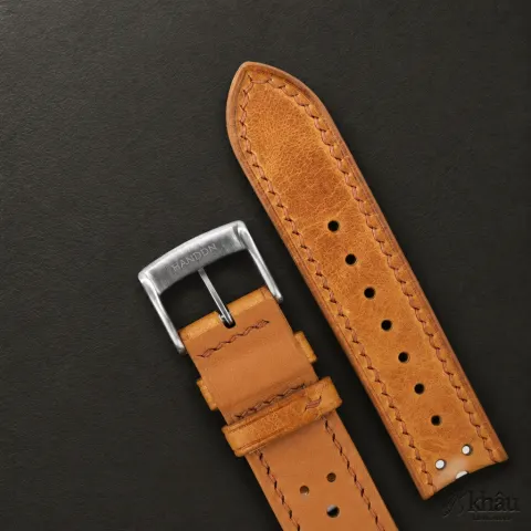 Rally Whiskey Badalassi Carlo Waxed Leather Watch Strap — additional view
