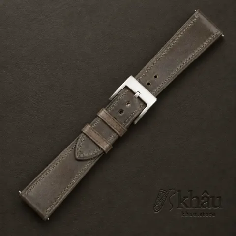 Olive Shell Cordovan Leather Watch Strap — additional view