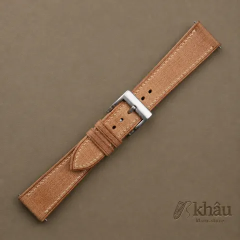 Beige Babele Leather Watch Strap — additional view