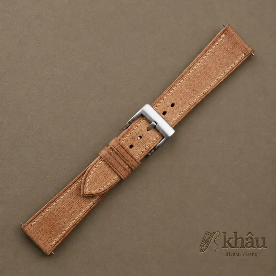 Beige Babele Leather Watch Strap — additional view