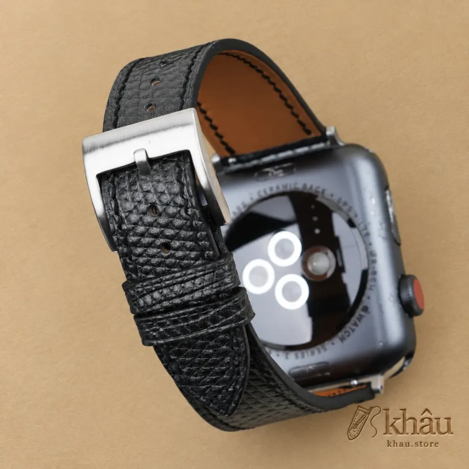 Zirconium Lizard Leather Apple Watch Band — additional view