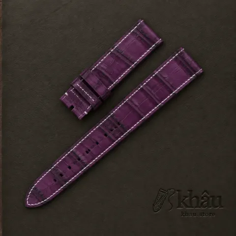 Purple Alligator Leather Bund Strap — additional view