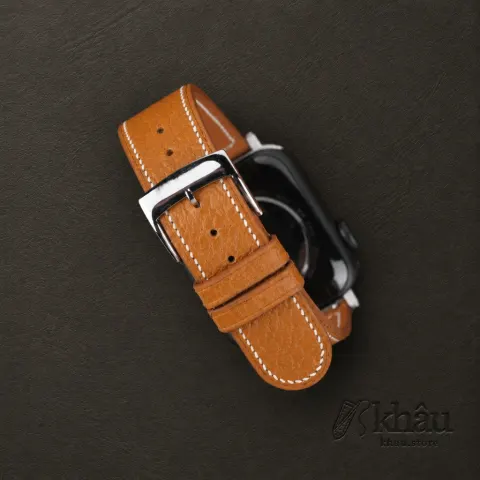 Micro Stitch Golden Peccary Leather Apple Watch Band — additional view