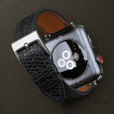 Purple Lizard Leather Apple Watch Band — additional view