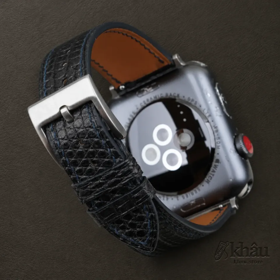 Purple Lizard Leather Apple Watch Band — additional view