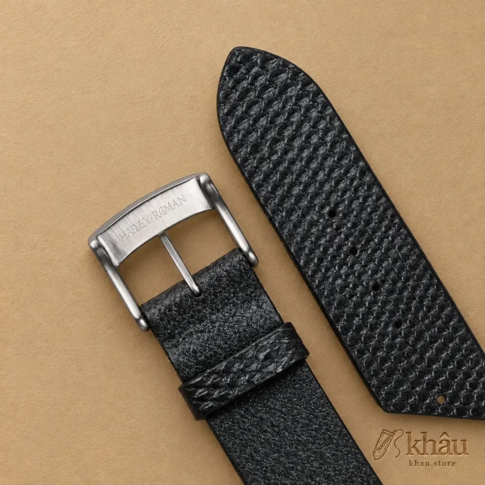Vintage Zirconium Lizard Leather Watch Strap — additional view