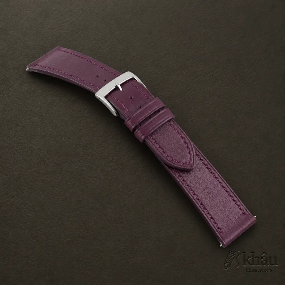 Purple Swift Leather Watch Strap — additional view