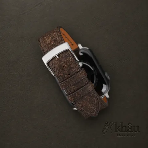 Tawny Brown Habana Leather Apple Watch Band — additional view