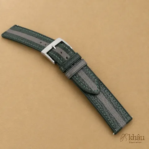 Duocolor Forest Alran Sully Leather Watch Strap — additional view