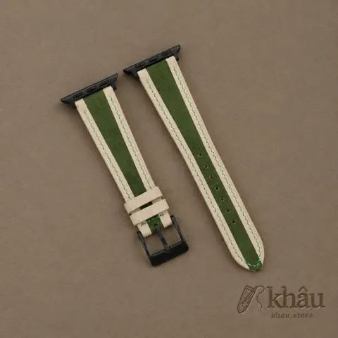 Christmas Gift Ideas Reindeer Suede Apple watch band — front view