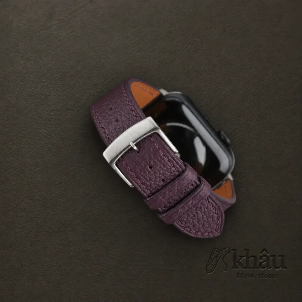 Purple Togo Leather Apple Watch Band — additional view
