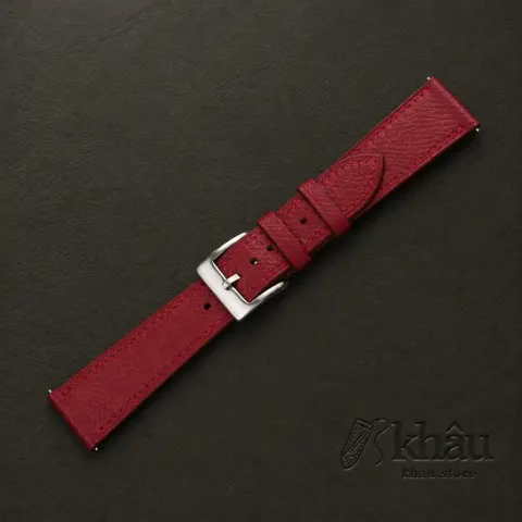 Red Epsom Leather Watch Strap — additional view
