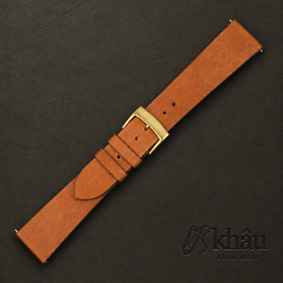 Vintage Whiskey Pueblo Badalassi Carlo Leather Watch Strap — additional view