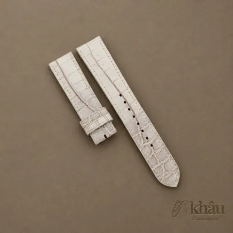 Himalayan Alligator Leather Watch Strap – Unique color — front view