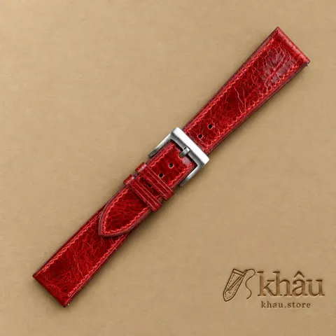 Bordeaux Waxed Leather Watch Strap — additional view