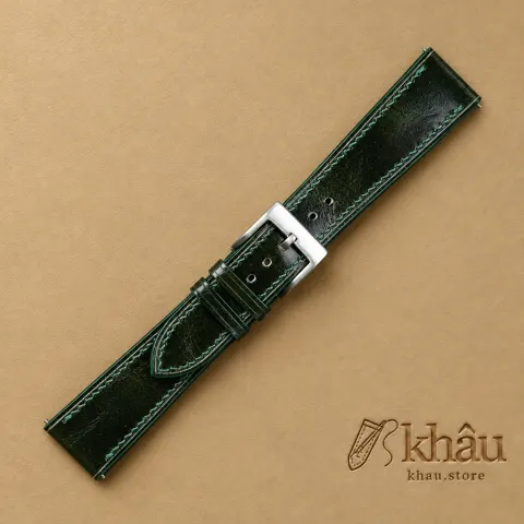 Forest Waxed Leather Watch Strap — additional view