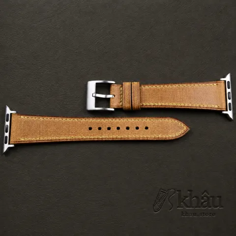 Whiskey Babele Leather Apple Watch Band — additional view
