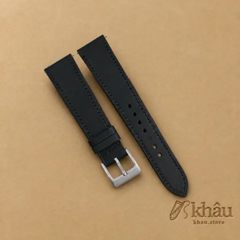 Box Calf Black Leather Strap for Baltic Watch — additional view
