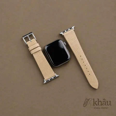 Beige Stingray Leather Apple Watch Band — additional view