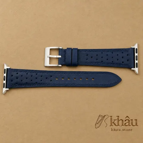 Rally Navy Swift Leather Apple Watch Band — additional view