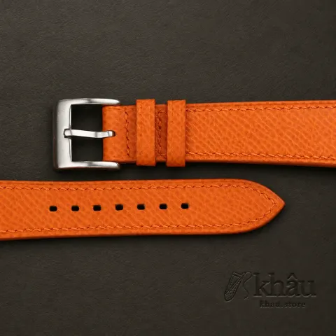 Orange Epsom Leather Watch Strap — additional view
