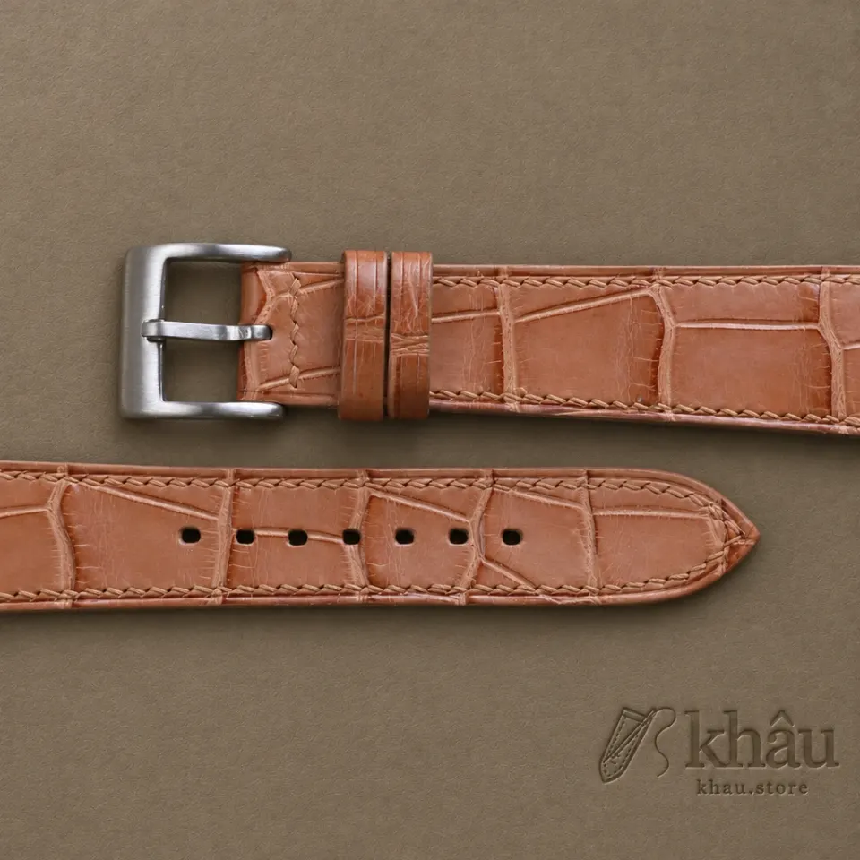 Natural Alligator Leather Watch Strap — additional view