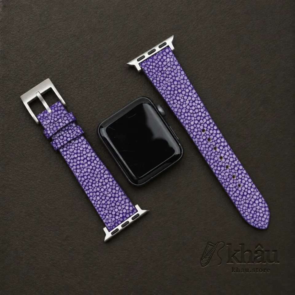 Purple Stingray Leather Apple Watch Band — additional view