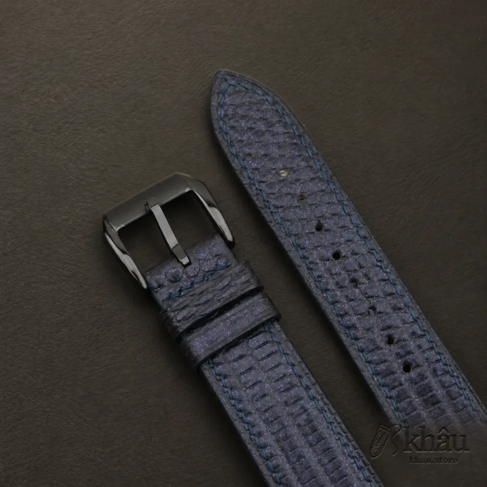 Purple Lizard Leather Samsung Watch Band — additional view
