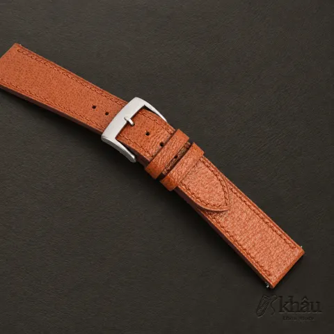 Cognac Peccary Leather Watch Strap — additional view