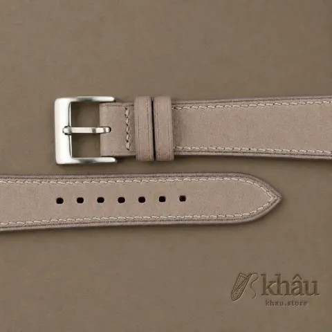 Pastel Nude Nubuck Leather Watch Strap — additional view