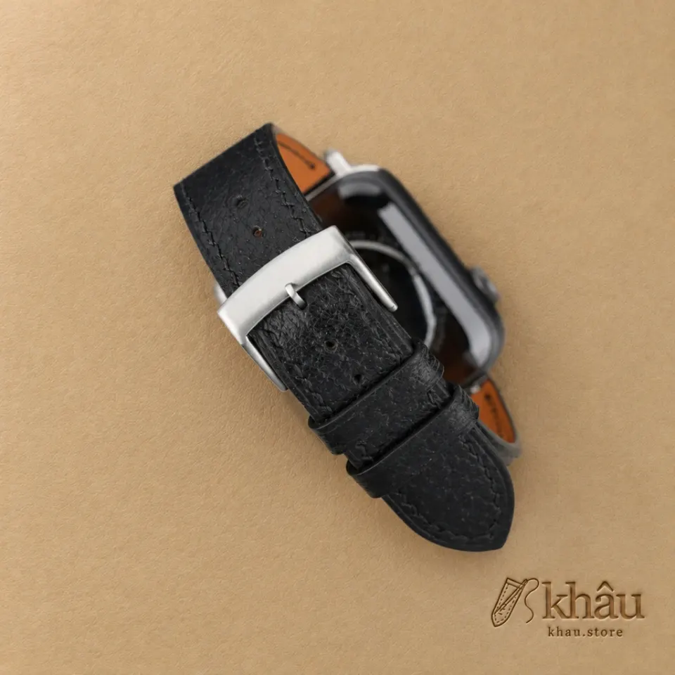 Black Peccary Leather Apple Watch Band — additional view