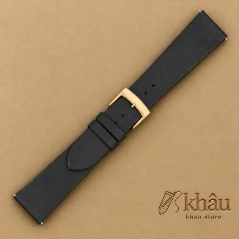 Vintage Black Pueblo Badalassi Carlo Leather Watch Strap — additional view