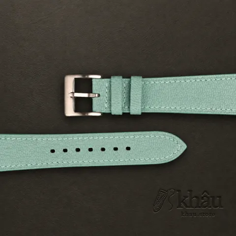 Turquoise Alran Chevre Leather Watch Strap — additional view
