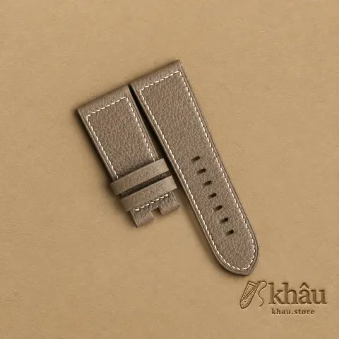 Taupe Togo Leather Strap for PAM Watch — front view