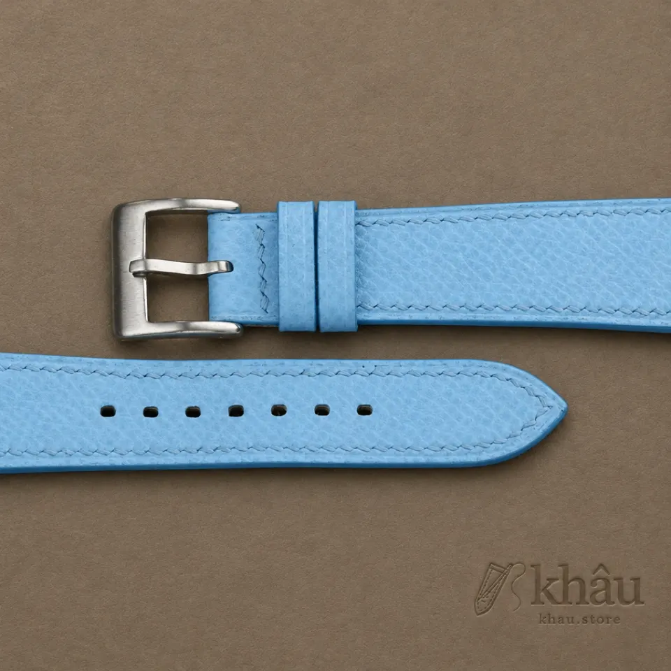Miami Blue Epsom Leather Watch Strap — additional view