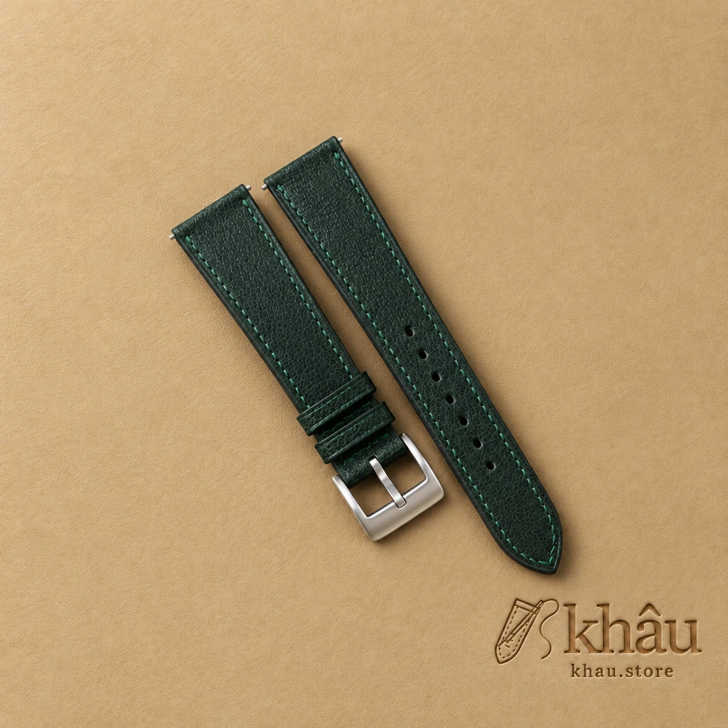 Forest Alran Chevre Leather Watch Strap — front view