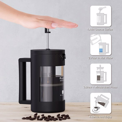 Mini French Press Coffee Maker 600ML