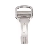 Photograph of silver Single-fold clasp with a polished finish